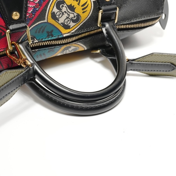Louis Vuitton Yamamoto Kansai Monogram Epi Speedy 30 Boston Bag, Black, Kabuk... - Picture 13 of 14